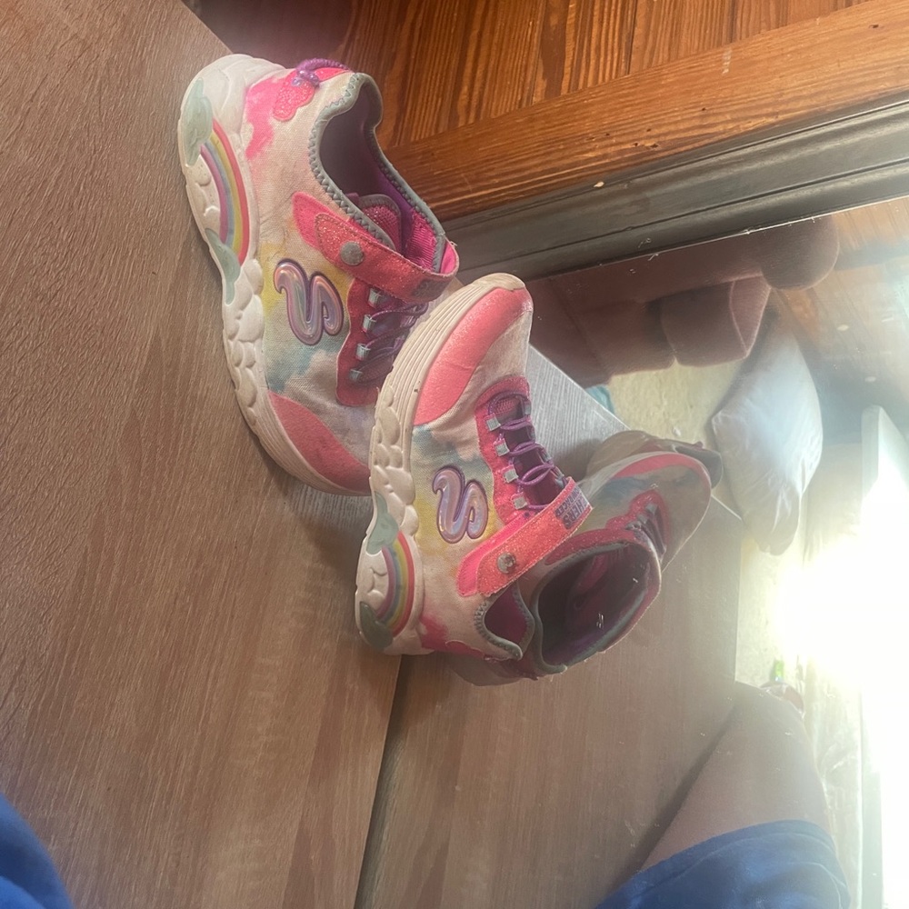 Skechers Kids' Pink and Purple Sneakers